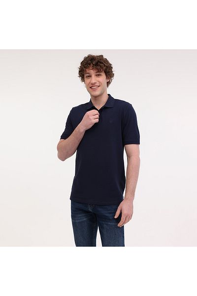 lumberjack Ανδρικό μπλουζάκι Polo, μοντέλο Kisa Sleeve Navy Blue