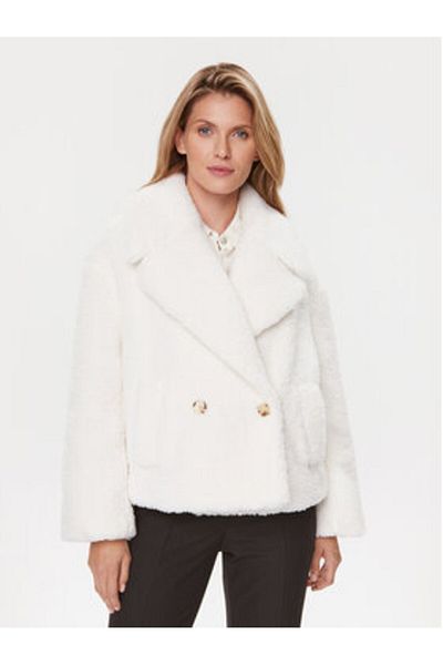 BOSS Women's Sheepskin Coat 50503419 White
