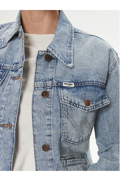 WRANGLER Jachetă din denim pentru femei 112350342 albastră