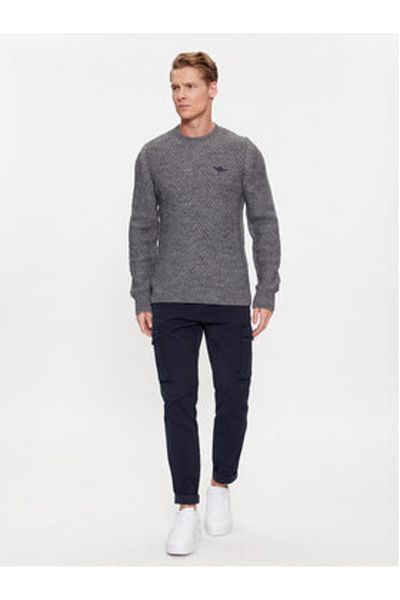 Aeronautica Militare Men's Sweater 232MA1457L509 Gray