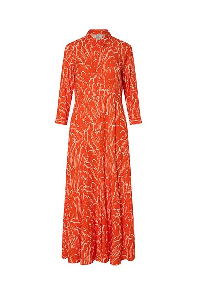 YAS Women's Shirt Dress 26022663 Orange