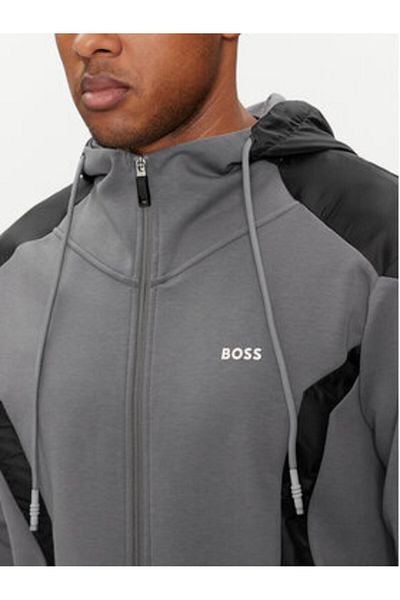 BOSS Mens Sweatshirt 50504895 Gray