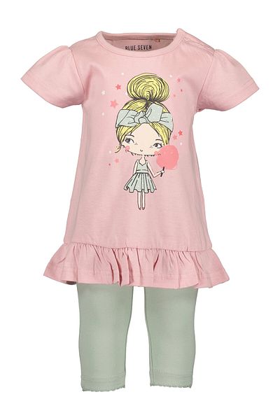 Blue Seven Girl Tunic and Leggings Set 914517 X Pink