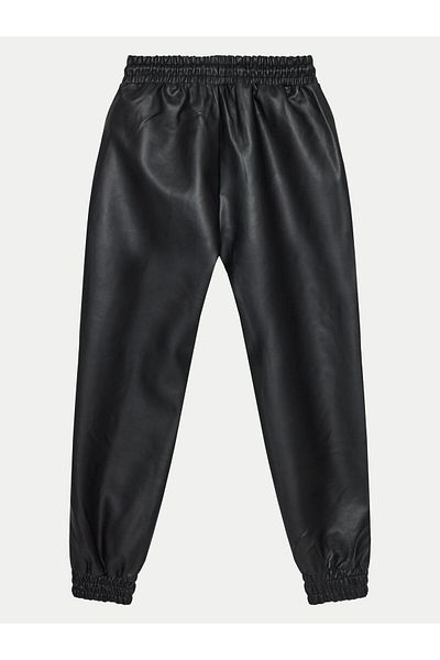 Coccodrillo Girl's Faux Leather Pants ZC4119101CGJ Black