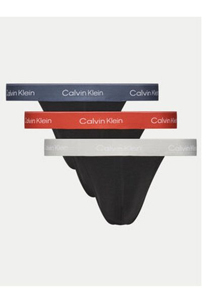 Calvin Klein Set de 3 perechi de chiloți tanga pentru bărbați LV00NB4386 Negru
