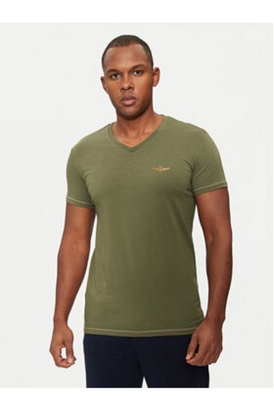 Aeronautica Militare Tricou bărbătesc AM1UTI004 Verde