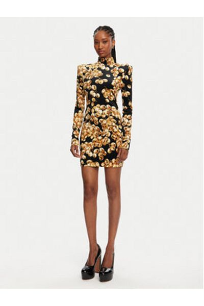 BALMAIN Rochie casual pentru femei DF0R8755JJ44 Negru
