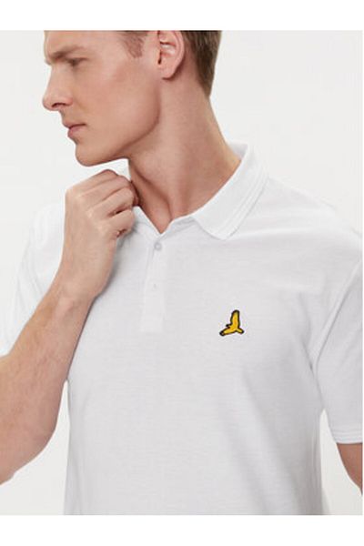 Brave Soul Tricou polo pentru bărbați Brave Soul MPS-149IMAIB Alb