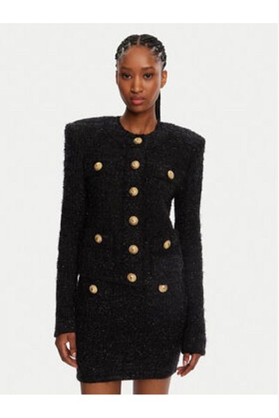 BALMAIN Cardigan pentru femei DF1SK249KG43 Negru