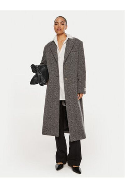 Calvin Klein Women Wool Coat K20K207710 Gray