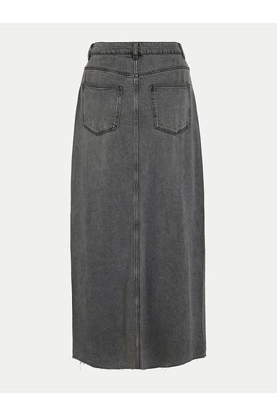 VILA vila Women's Denim Skirt 14104371 Gray