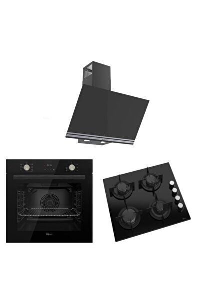 GL GENERAL GLD 032S+GLO 205CS+GLF MS63CS Siyah Ankastre Set