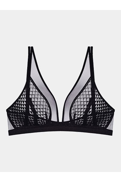 Triumph Women's Bralette Bra 10217892 MYSTERIOUS SPOTLIGHT N Black