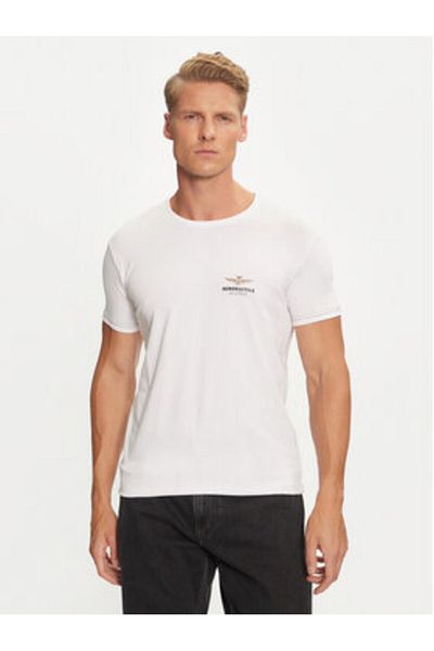Aeronautica Militare Tricou bărbătesc AM1UTI003 Alb