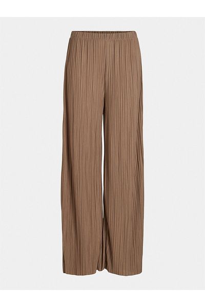 VILA Pantaloni din material textil pentru femei vila 14089681 maro