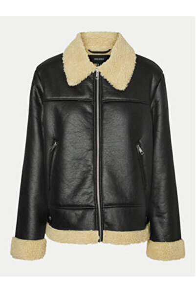 Vero Moda vero moda Women's Faux Leather Jacket 10310165 Black