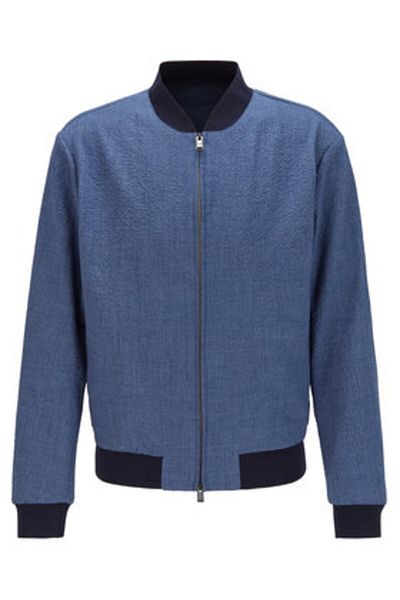 BOSS Jachetă bomber bărbătească 50433876 bleumarin