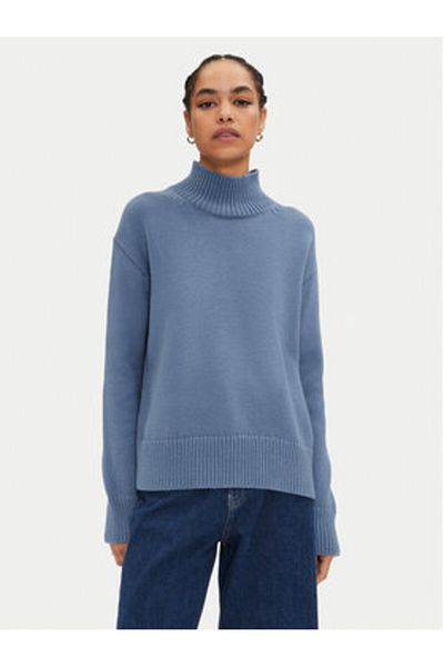 Calvin Klein Pulover cu guler înalt pentru femei K20K207437 albastru