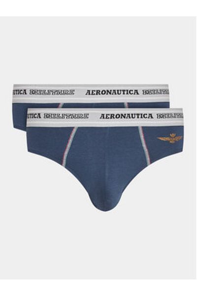Aeronautica Militare Men's Set of 2 pairs of briefs AM1USL002 Navy blue