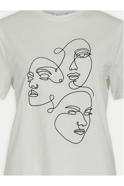 VILA Tricou damă 14097370 alb