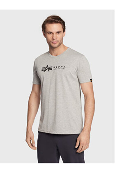 Alpha Industries Set de 2 tricouri bărbătești 118534 Bleumarin, Gri