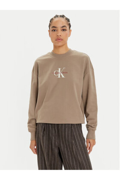 Calvin Klein Jeans Γυναικείο Φούτερ J20J224177 Μπεζ