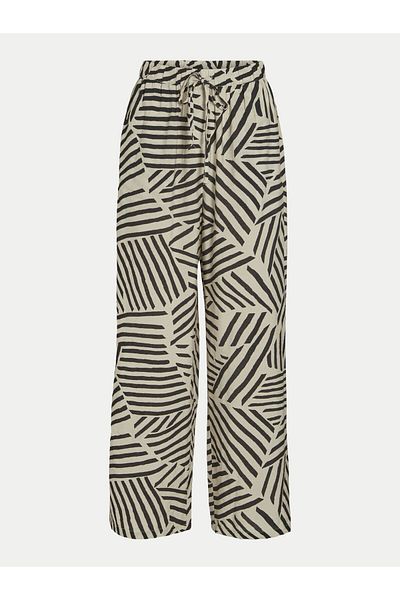 VILA Women's Fabric Trousers 14102834 Beige