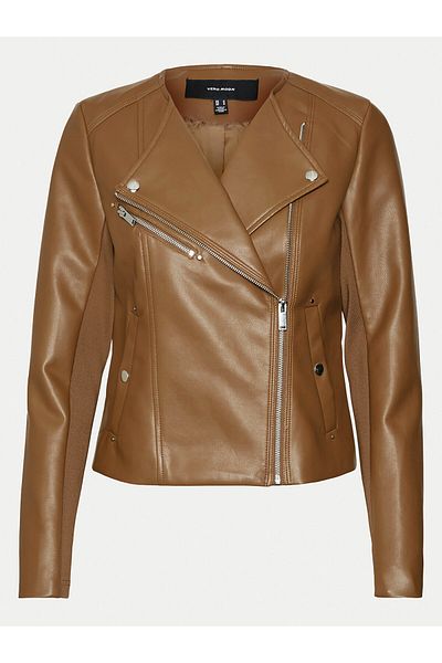 Vero Moda Jachetă din piele ecologică pentru femei 10302441 maro