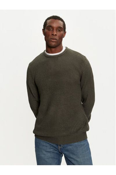 Brave Soul Men's Sweater MK-230BINARY3 Green