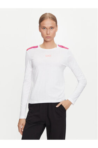 EA7 Emporio Armani Μπλούζα για αγόρια 6DTT16 TJLOZ Λευκό