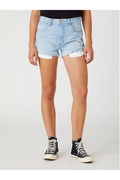 WRANGLER Pantaloni scurți din denim pentru femei W23K73171 112332346 Albastru cer
