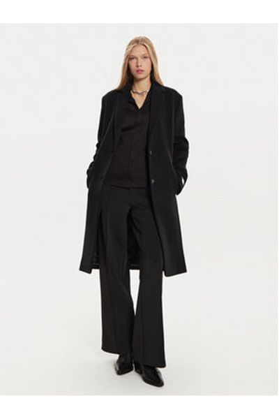 Calvin Klein Calvin Klein Palton de lână pentru femei K20K207701 Negru