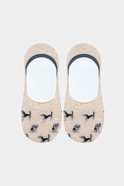 Penti Dogs Beige 2-Pack Ballerina Socks