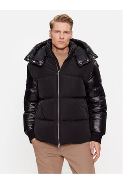 BOSS Jachetă de puf pentru bărbați 50499800 Negru