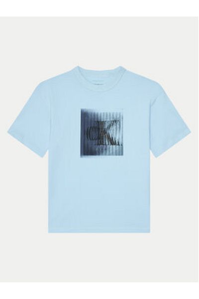Calvin Klein Jeans Tricou băieți IB0IB02356 Albastru deschis