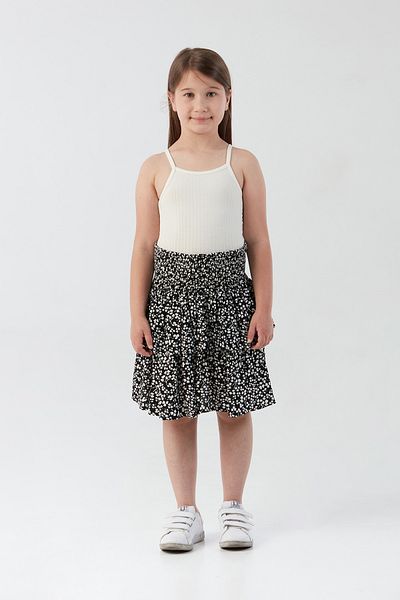 Fulla Moda Floral Patterned Frilly Girl's Skirt
