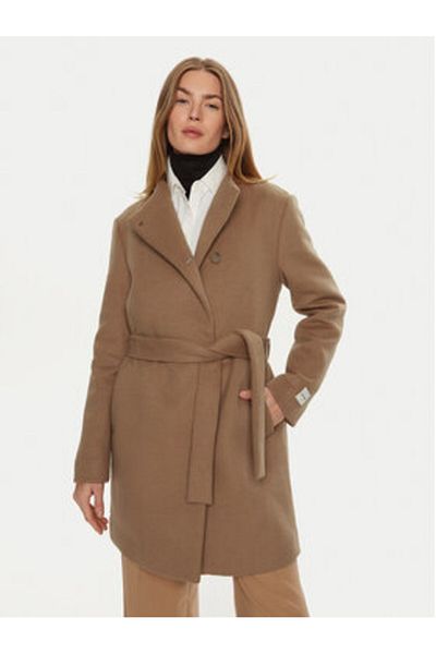 Calvin Klein Palton de lână pentru femei K20K207700 bej