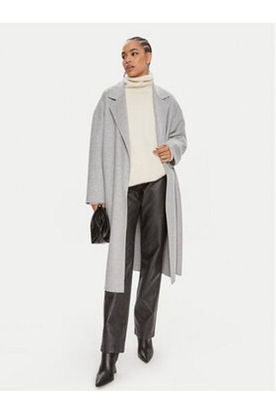 Calvin Klein Women Wool Coat K20K207089 Gray