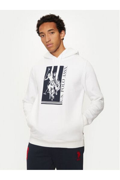U.S. Polo Assn. us polo assn Mens Sweatshirt MUP1919-002 White