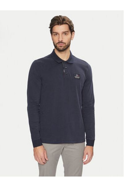 Aeronautica Militare Polo bărbătesc 242PO1840J662 Albastru marin