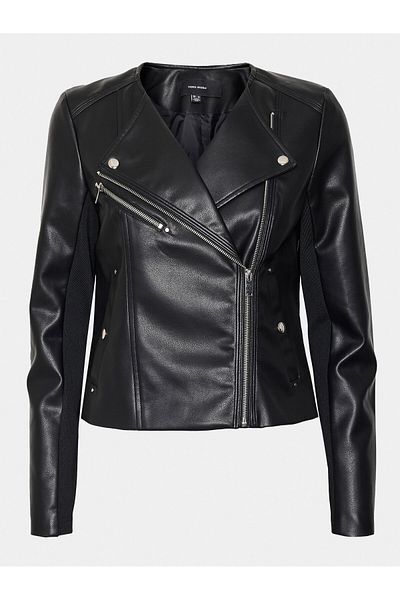 Vero Moda vero moda Jachetă din piele ecologică pentru femei 10302441 Negru