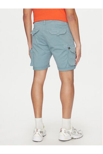 Alpha Industries Pantaloni scurți din material pentru bărbați 176203 albaștri