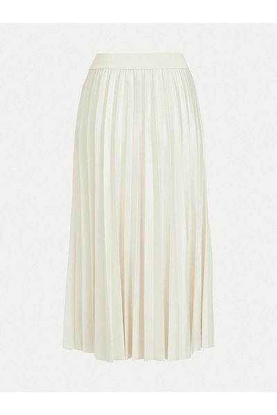 VILA vila Women's Pleated Skirt 14063241 Beige