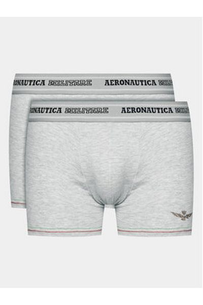 Aeronautica Militare Men's Set of 2 pairs of boxers AM1UBX003 Gray