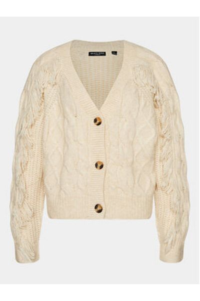 Brave Soul Women's Cardigan LKC-642TAZZEL Écru