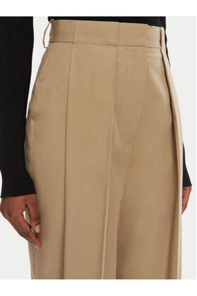 BALMAIN Pantaloni din material textil pentru femei DF0PQ315CF47 bej