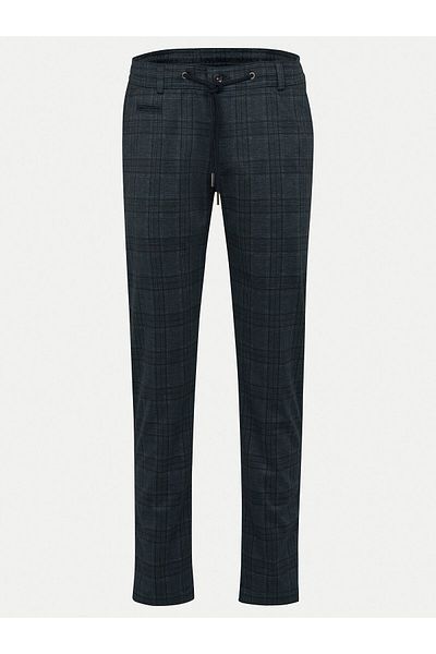 BUGATTI Pantaloni chino pentru bărbați 66898B-4036 Bleumarin