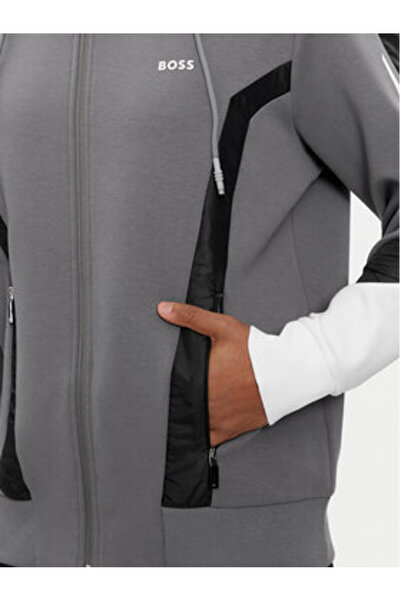 BOSS Mens Sweatshirt 50504895 Gray