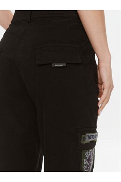 Aeronautica Militare Pantaloni din material textil pentru femei 232PA1571DCT3221 Negru