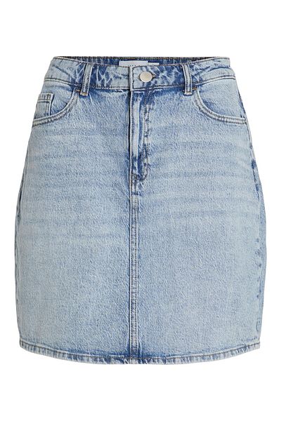 VILA Fustă din denim pentru femei vila 14084735 albastră
